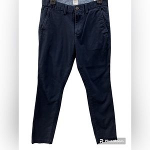 Men’s Navy Blue Chino Pants Skinny 28x30